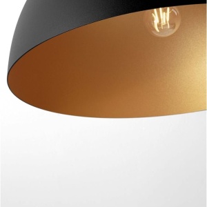 Lustra aplicata design decorativ GEA negru/auriu D-50cm - Img 5