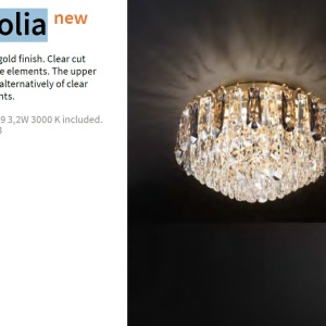Lustra aplicata design elegant MAGNOLIA PL7 241296 IDL - Img 3