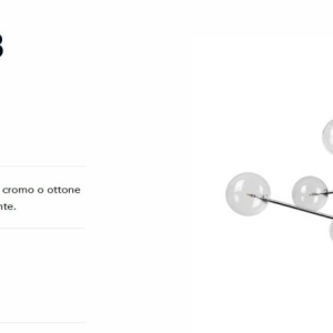 Lustra aplicata design modern Equinoxe sp8 CROMO - Img 2