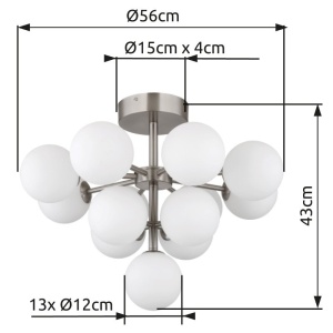 Lustra aplicata design modern GRAPPY 13L - Img 6