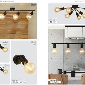 Lustra aplicata design vintage cu 6 spoturi directionabile Dance 207420 universul-luminii.ro