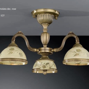 Lustra aplicata din alama cu sticla decorata design italian III 6208 201490 universul-luminii.ro
