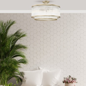 Lustra aplicata eleganta design modern SERGIO auriu - Img 2