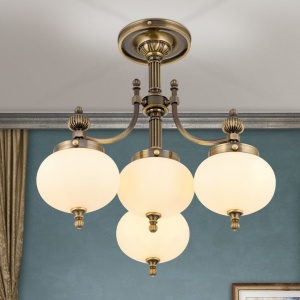 Lustra aplicata eleganta stil clasic Nostalgie 4L patina/ champagne 241520 universul-luminii.ro