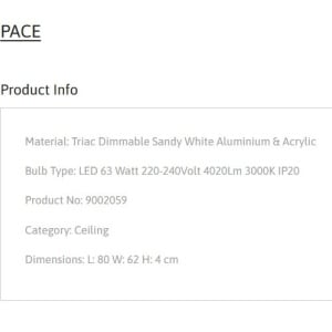 Lustra aplicata LED moderna design geometric PACE - Img 3