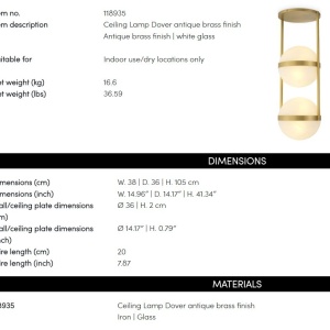 Lustra aplicata LUX design modern Dover 236020 universul-luminii.ro
