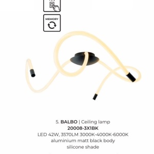 Lustra aplicata moderna LED BALBO - Img 2