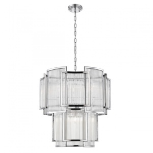 Lustra, Candelabru elegant design modern SERGIO crom P0528-08A-F4AC ZL - Img 1