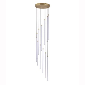 Lustra casa scarii cu 12 Tuburi LED CCT, telecomanda Flare 624580 universul-luminii.ro