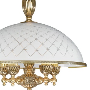 Lustra clasica alama/sticla realizat manual 7102 107320 universul-luminii.ro
