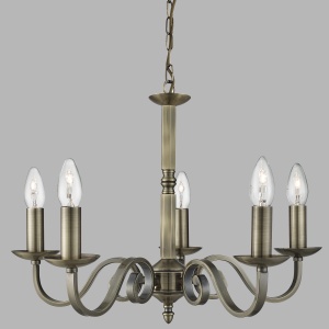 Lustra clasica suspendata design traditional Richmond 5L alama antique 1505-5AB SRT 66860 universul-luminii.ro