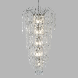 Lustra cristal casa scarii design LUX Waterfall 13L 1313-13CC SRT 172820 universul-luminii.ro