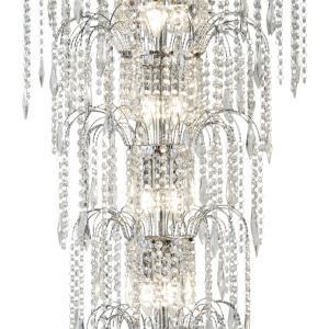Lustra cristal casa scarii design LUX Waterfall 13L 1313-13CC SRT 42800 universul-luminii.ro