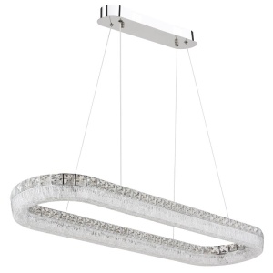 Lustra cristale din sticla LED CCT cu telecomanda LAUREL - Img 6