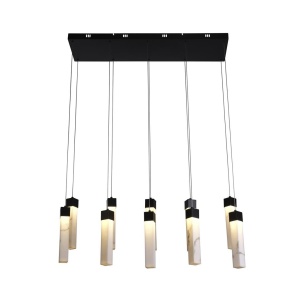 Lustra cu 10 pendule LED design modern Moonbeam 158730 universul-luminii.ro