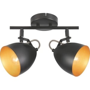 Lustra cu 2 spoturi metal negru LASABEZ