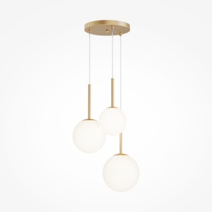 Lustra cu 3 pendule design modern Basic form auriu - Img 3