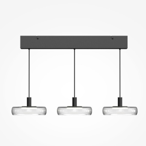 Lustra cu 3 pendule LED Float sticla transparenta - Img 6