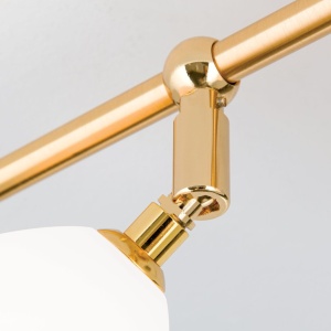 Lustra cu 3 spoturi design modern OPALDESIGN, auriu mat 241290 universul-luminii.ro
