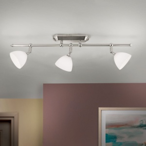 Lustra cu 3 spoturi design modern OPALDESIGN, satin 163440 universul-luminii.ro