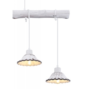 Lustra cu 4 pendule stil industrial JOWITA alb-negru 203290 universul-luminii.ro