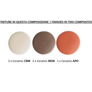 Lustra cu 5 pendule design italian realizat manual din ceramica BERIMBAU Mix 125850 universul-luminii.ro