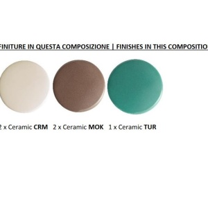 Lustra cu 5 pendule design italian realizat manual din ceramica BERIMBAU Mix 216270 universul-luminii.ro