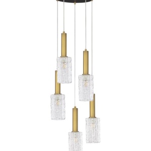 Lustra cu 5 pendule design modern Certa 228690 universul-luminii.ro