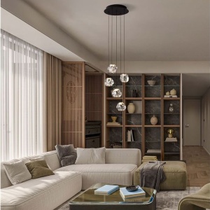 Lustra cu 5 pendule LED design modern IFOS - Img 8