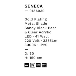 Lustra cu 5 pendule LED design modern Seneca 147540 universul-luminii.ro