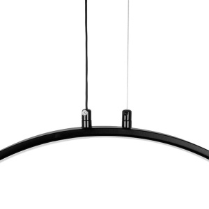 Lustra cu 6 inele LED suspendate Ring XXL negru 237970 universul-luminii.ro