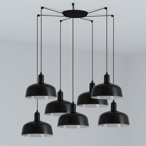 Lustra cu 7 pendule metal TATAWIN M negru