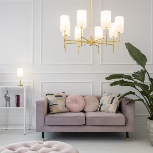 Lustra cu 8 brate eleganta ABRUZZO alb 107860 universul-luminii.ro