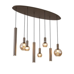 Lustra cu 8 pendule mixte Lyon 600250 universul-luminii.ro