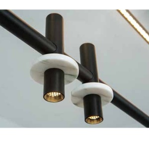 Lustra cu Iluminat LED Sus si Jos, MARBLE BLACK 166670 universul-luminii.ro