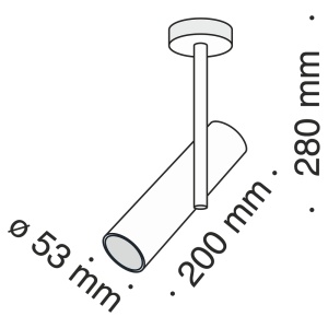 Lustra cu spot directionabil Elti negru MY-C020CL-01B 185710 universul-luminii.ro