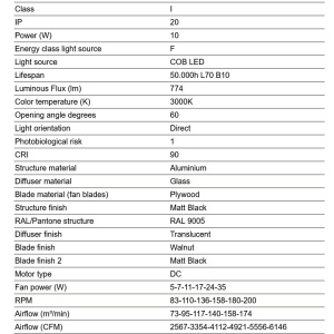 Lustra cu Ventilator tavan si telecomanda RUDDER 4 L negru/nuc 3000K - Img 4