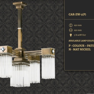 Lustra design clasic realizata manual CARINO - Img 2