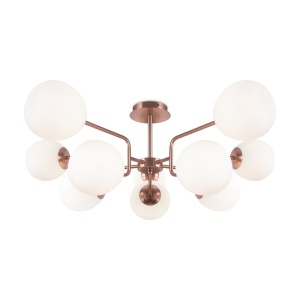 Lustra design deosebit Erich auriu 10L 212100 universul-luminii.ro