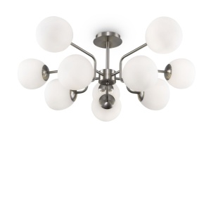 Lustra design deosebit Erich nickel 10L 118680 universul-luminii.ro
