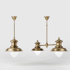 Lustra design italian din alama si sticla Al Mare - Img 6