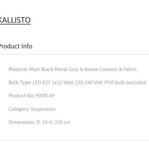 Lustra design modern KALLISTO 152220 universul-luminii.ro