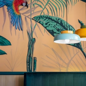 Lustra design retro realizata manual din ceramica MARACANÀ 221920 universul-luminii.ro