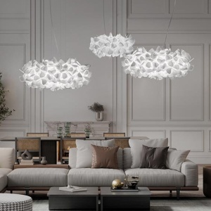 Lustra design unicat realizata manual Clizia Mama Non Mama White, 78cm 214870 universul-luminii.ro