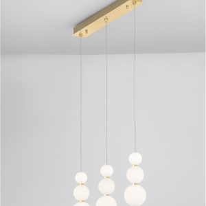Lustra dimabila moderna cu 3 pendule LED FLEA 213550 universul-luminii.ro