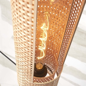 Lustra eco din bambus Bhutan cilinder 85cm, nat 178380 universul-luminii.ro