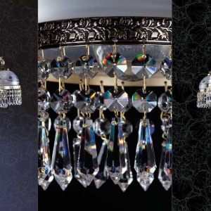 Lustra eleganta cu 3 brate Cristal Bohemia Exclusive ENARETE III. 85350 universul-luminii.ro