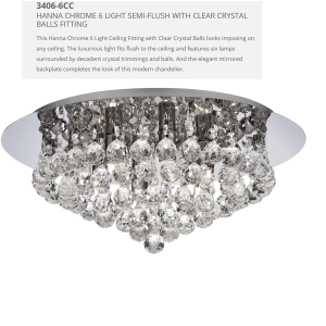 Lustra eleganta design modern Hanna crom 6L 3406-6CC SRT 48430 universul-luminii.ro