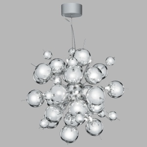 Lustra eleganta design ultra-modern Molecule crom 8312-12CC SRT 74270 universul-luminii.ro