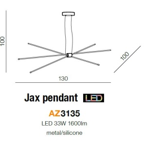 Lustra LED ajustabila design modern minimalist Jax ZZ AZ3135 - Img 6